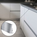 Perfil Gola Superior Horizontal Inox Cocina