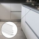 Perfil Gola Superior Horizontal Blanco Cocina