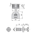 Kit Cazoleta de Unión Fix y Pernos (20 uds)